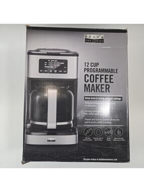 Bella Pro Series 12-Cup Programmable Coffee Maker - Stainless Steel - Open Box